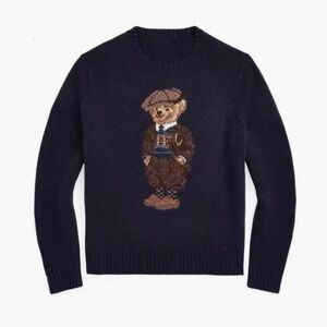 Polo Ralph Lauren Men’s Bear Sweater Blue